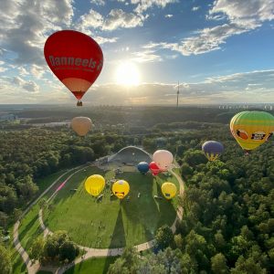Skrydis oro balionu šeimai Vilniuje