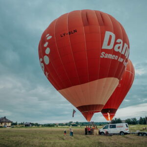 Skrydis oro balionu Panevėžyje