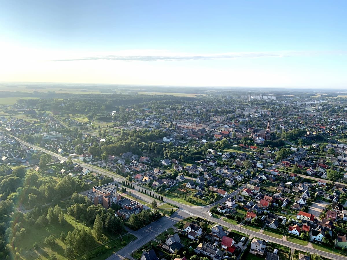 Skrydis virš Rokiškio